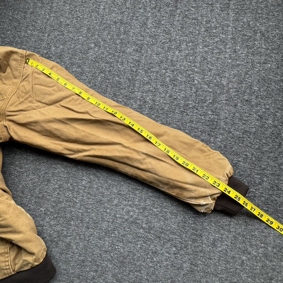 Berne Duck Canvas Jacket Hooded Men's Sz 2XLT Workwear Grunge Tan‎ Brown - Picture 8 of 16